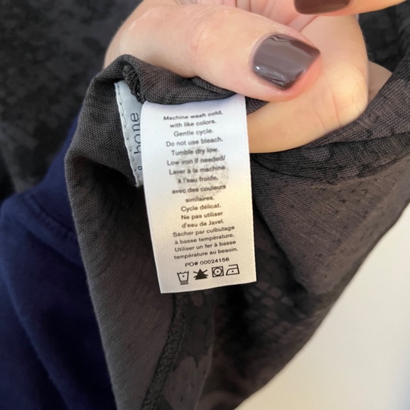 Rag and Bone - CROPPED SNAKE PRINT LONG SLEEVE - Picture 6 of 6